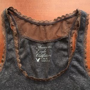 American Eagle Outfitters Tops - American Eagle Grey Racerback Tank Top American Eagle Outfitters Tops - American Eagle Grey Racerback Tank Top